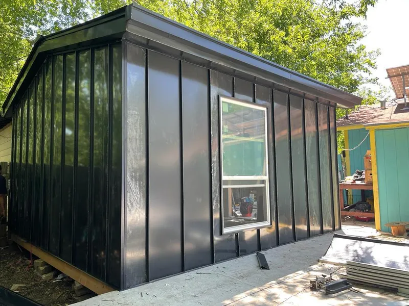 Black standing seam metal wall panels for Roof Inspection in Cleveland